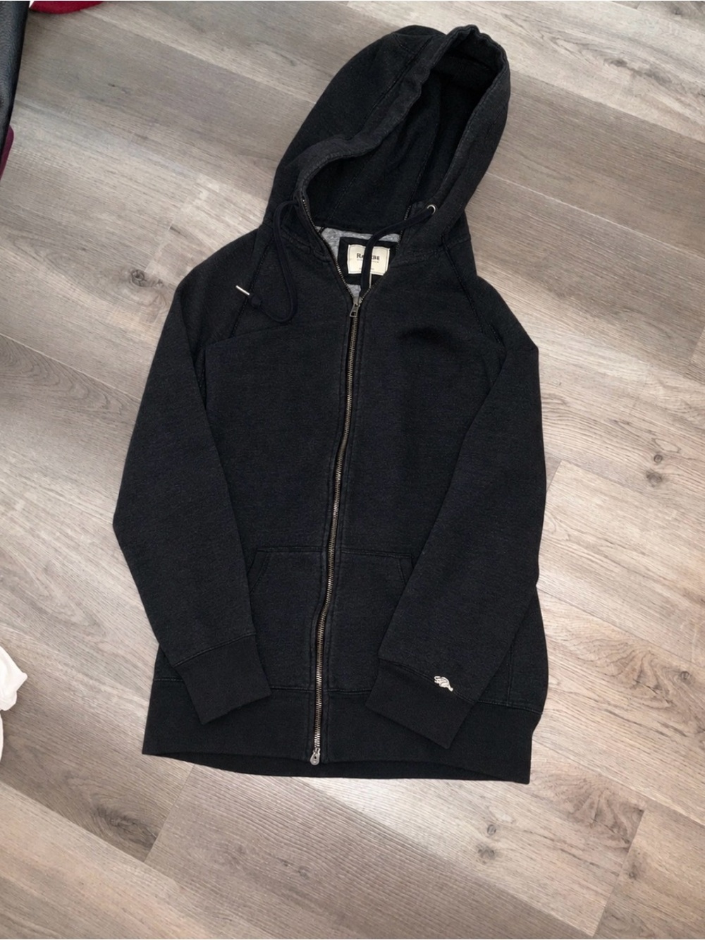 Roots Black Full-Zip Hoodie Jacket